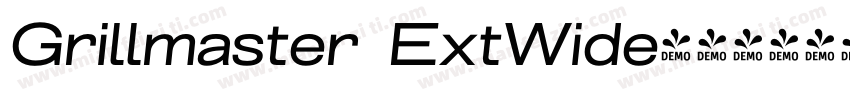 Grillmaster ExtWide字体转换
